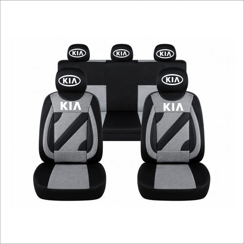 Set Huse Scaune Universale Nero Gri Personalizate cu Kia