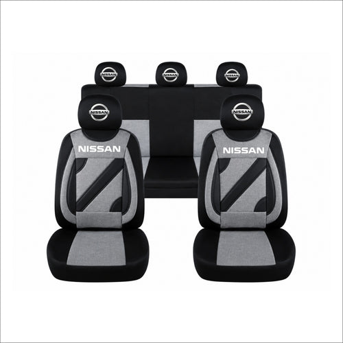 Set Huse Scaune Universale Nero Gri Personalizate cu Nissan