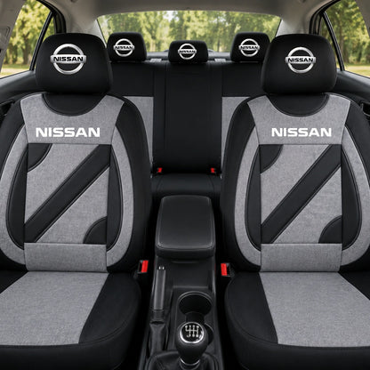 Set Huse Scaune Universale Nero Gri Personalizate cu Nissan