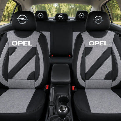 Set Huse Scaune Universale Nero Gri Personalizate cu Opel