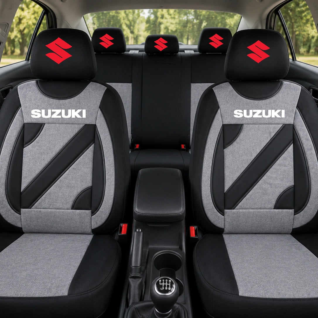 Set Huse Scaune Universale Nero Gri Personalizate cu Suzuki