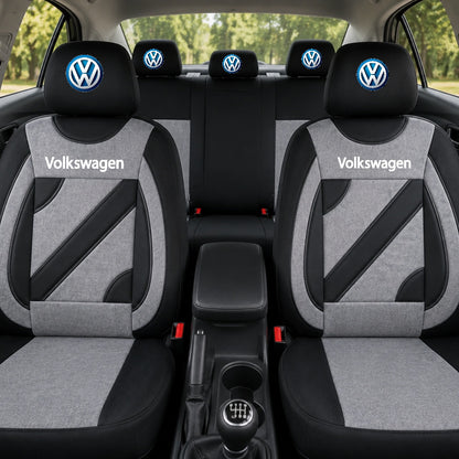Set Huse Scaune Universale Nero Gri Personalizate cu Volkswagen