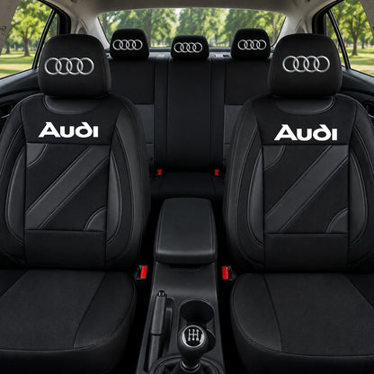 Set Huse Scaune Universale Nero Negru Personalizate cu Audi