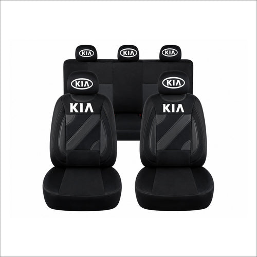 Set Huse Scaune Universale Nero Negru Personalizate cu Kia