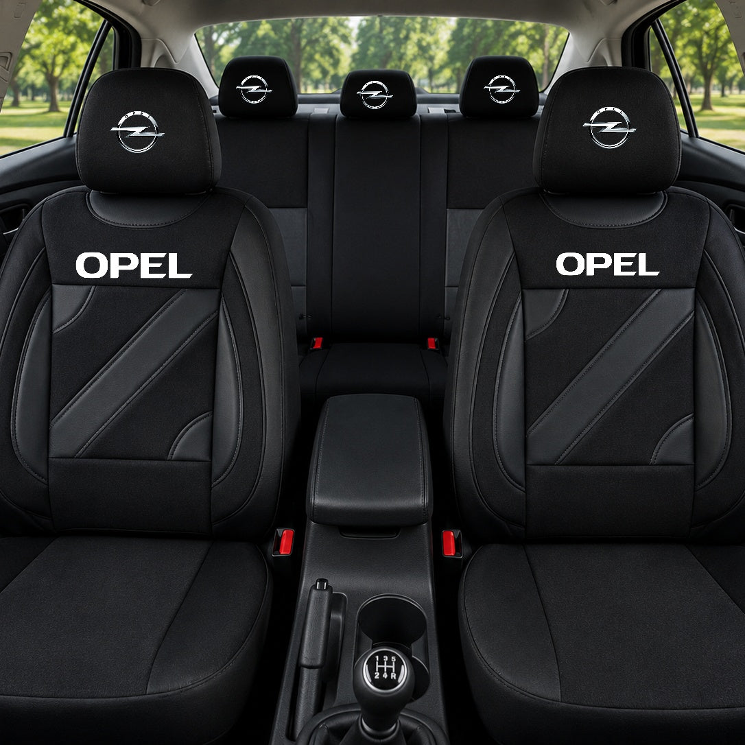 Set Huse Scaune Universale Nero Negru Personalizate cu Opel