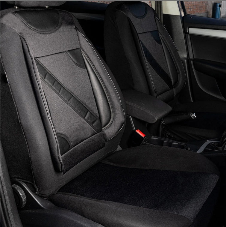Set Huse Scaune Universale Nero Negru Personalizate cu Peugeot