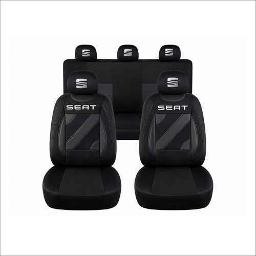Set Huse Scaune Universale Nero Negru Personalizate cu Seat