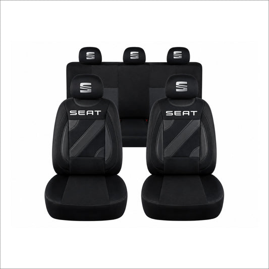 Set Huse Scaune Universale Nero Negru Personalizate cu Seat