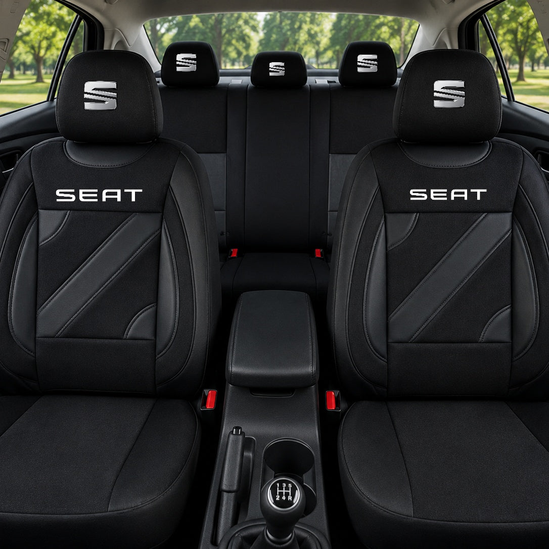 Set Huse Scaune Universale Nero Negru Personalizate cu Seat