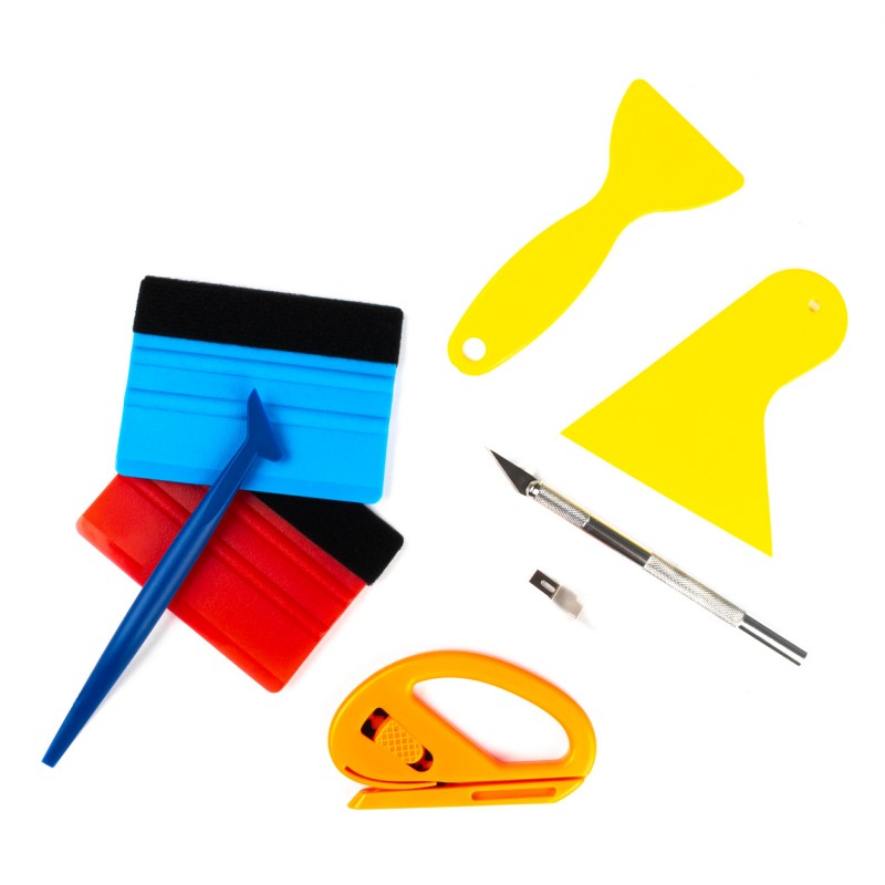 Set instrumente de aplicare folie auto 8 buc