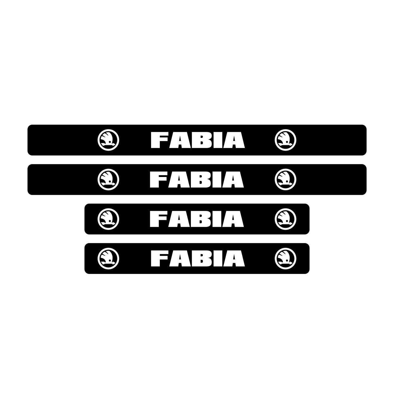Set protectie praguri Skoda Fabia