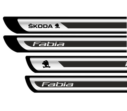 Set Protectii Praguri Crom - Fabia
