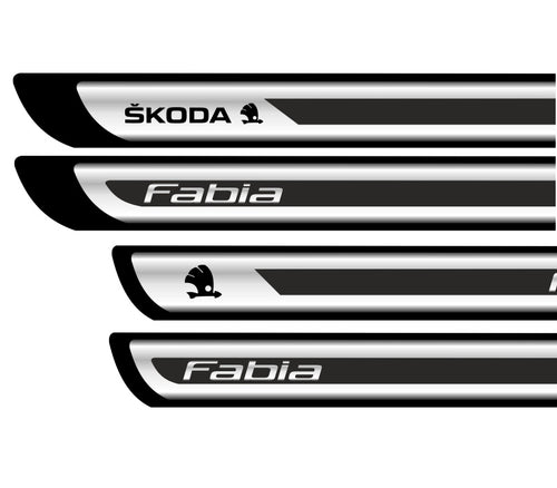 Set Protectii Praguri Crom - Fabia