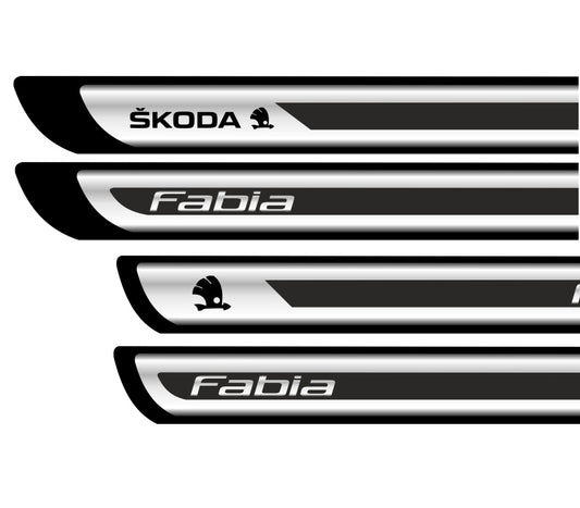 Set Protectii Praguri Crom - Fabia