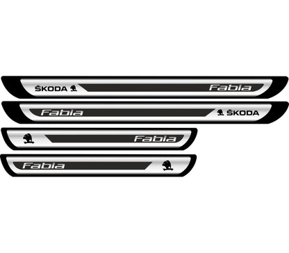 Set Protectii Praguri Crom - Fabia