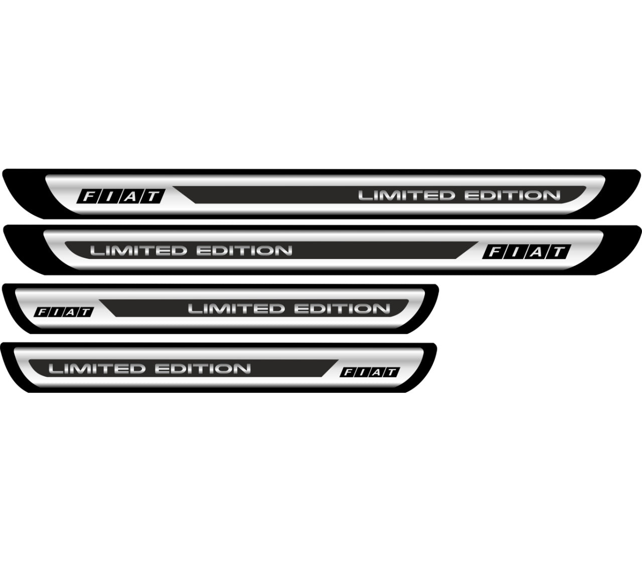 Set Protectii Praguri Crom - Fiat (V2)