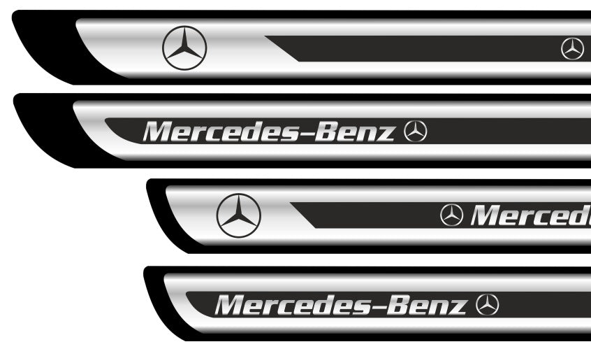 Set Protectii Praguri Crom - Mercedes Benz