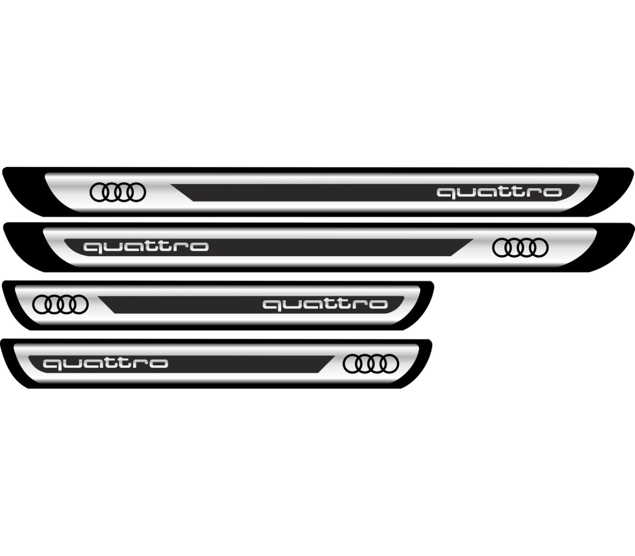 Set Protectii Praguri CROM - Quattro (V2)