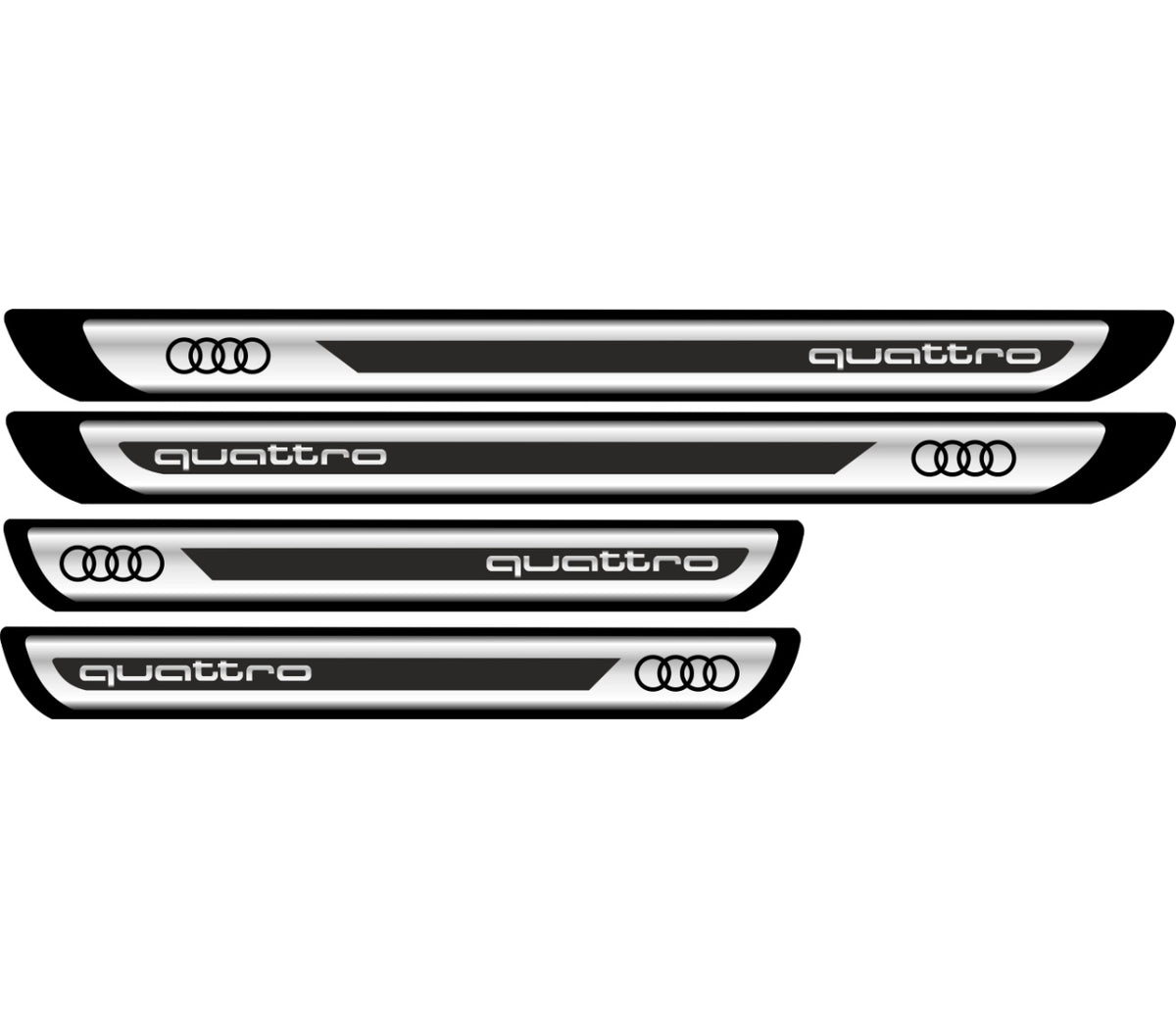 Set Protectii Praguri CROM - Quattro (V2)