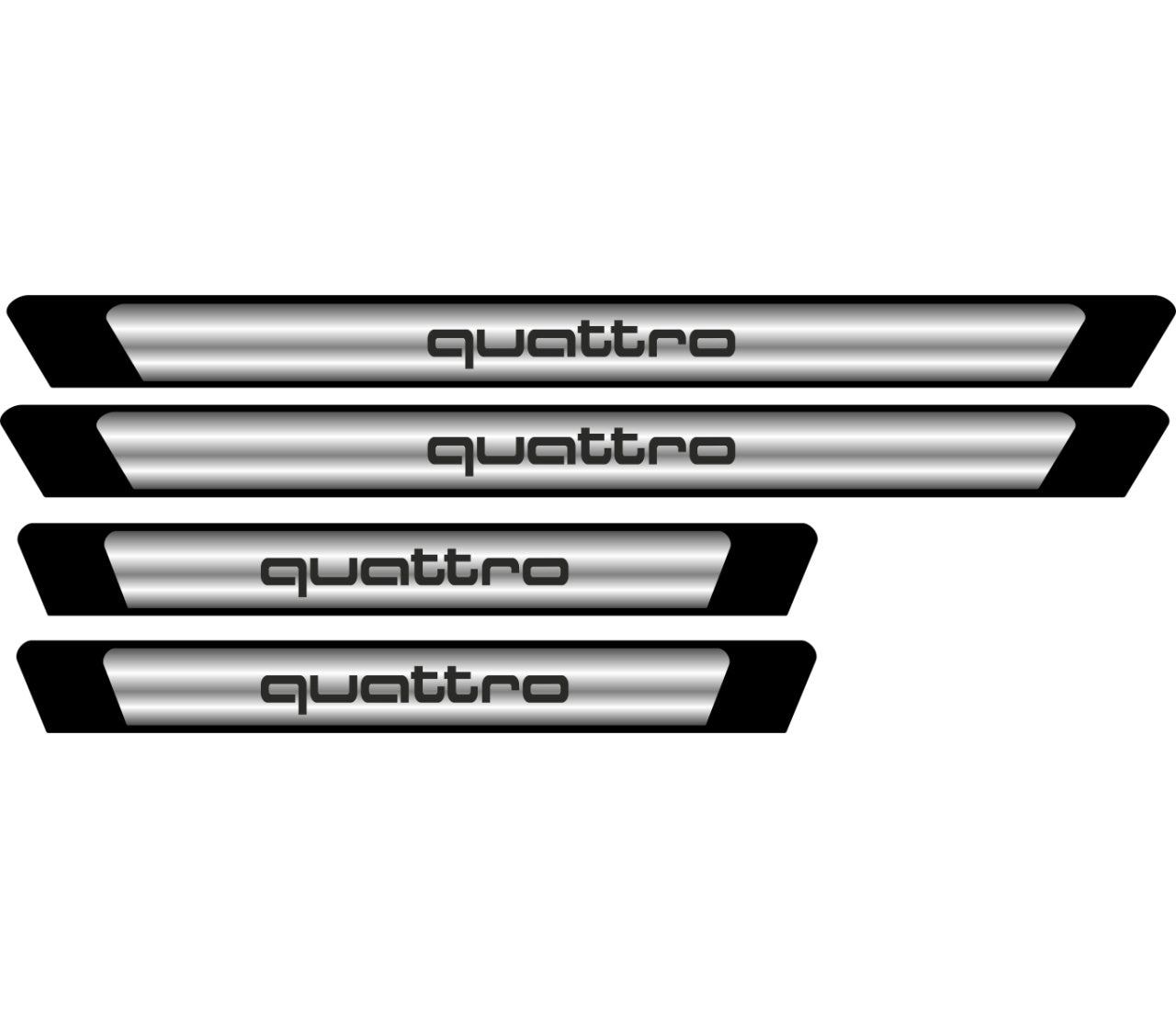 Set Protectii Praguri Crom - Quattro