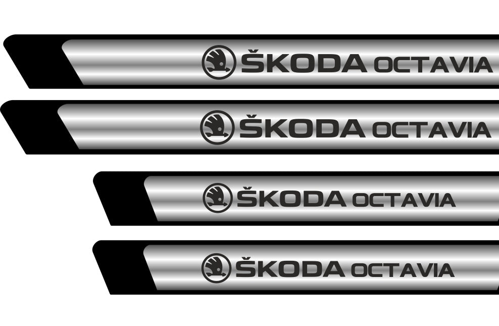 Set Protectii Praguri Crom - Skoda Octavia