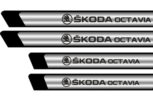Set Protectii Praguri Crom - Skoda Octavia