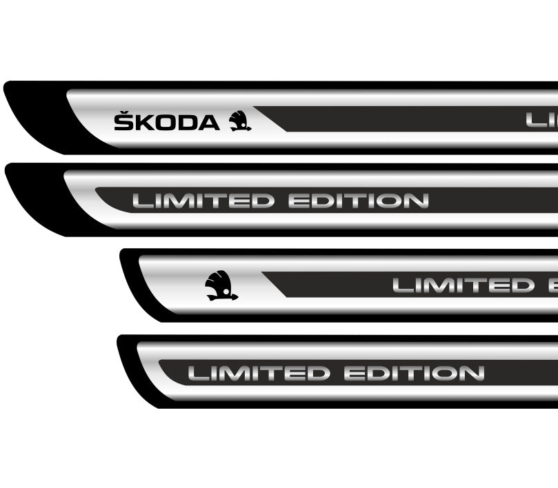 Set Protectii Praguri Crom - Skoda