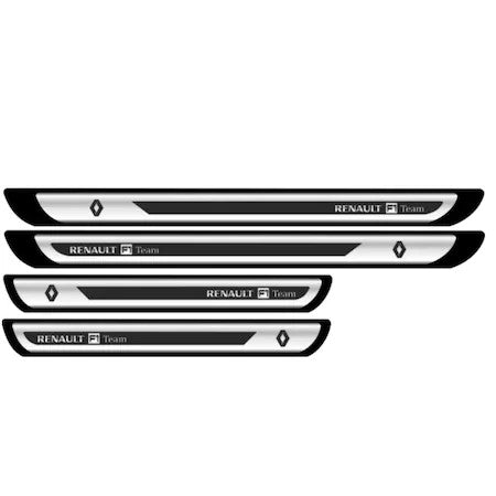 Set protectii praguri gri pentru Renault, Creative Rey® crom