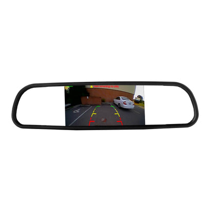 Set senzori de parcare cu camera video și ecran în oglinda retrovizoare - Carguard