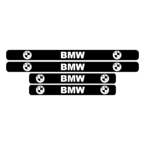 Set stickere praguri, Alb-Negru, BMW