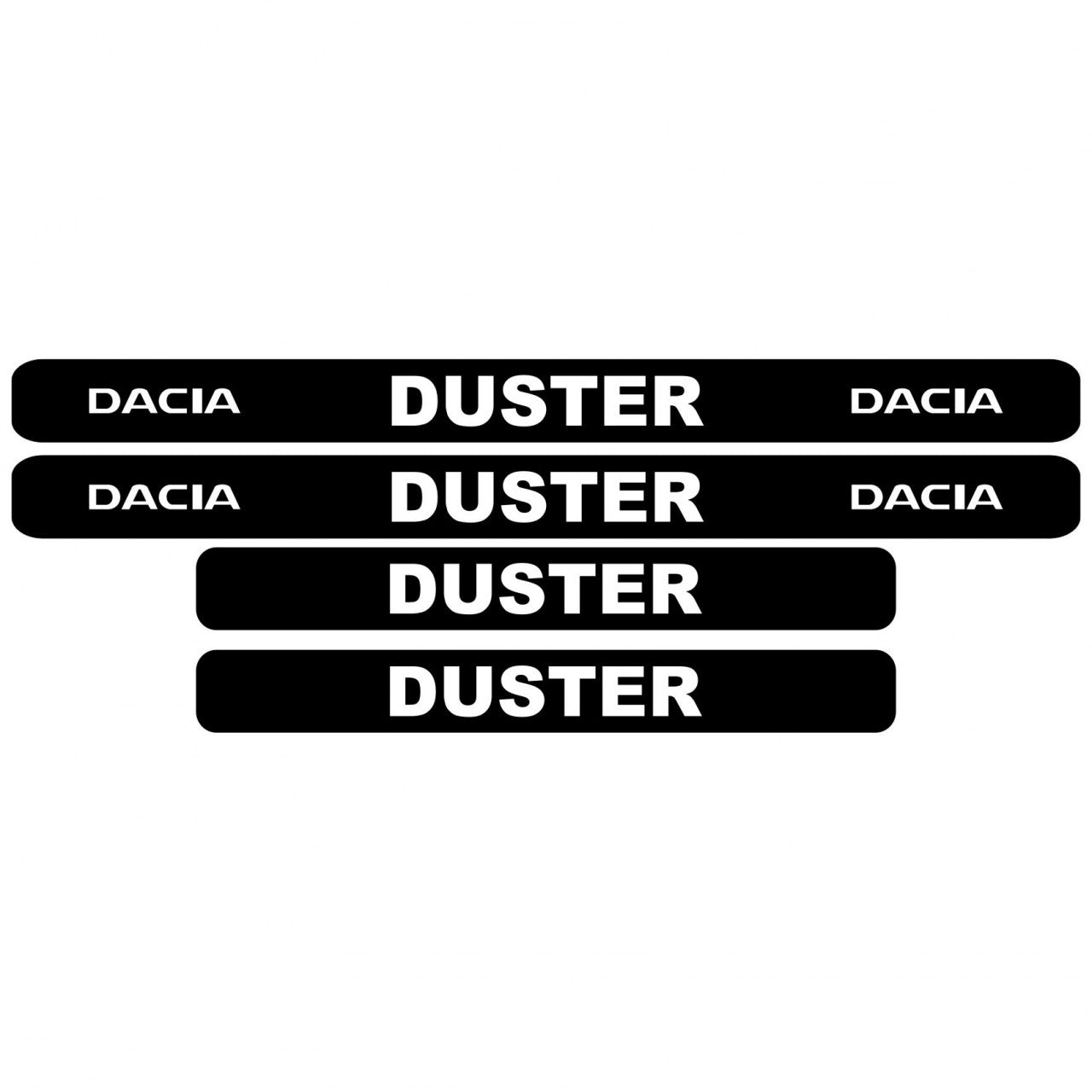 Set stickere praguri Dacia DUSTER, sticker decorativ