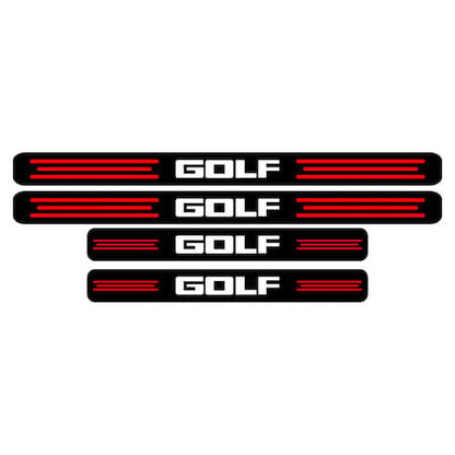 Set stickere praguri Golf, negru-rosu-alb, sticker decorativ