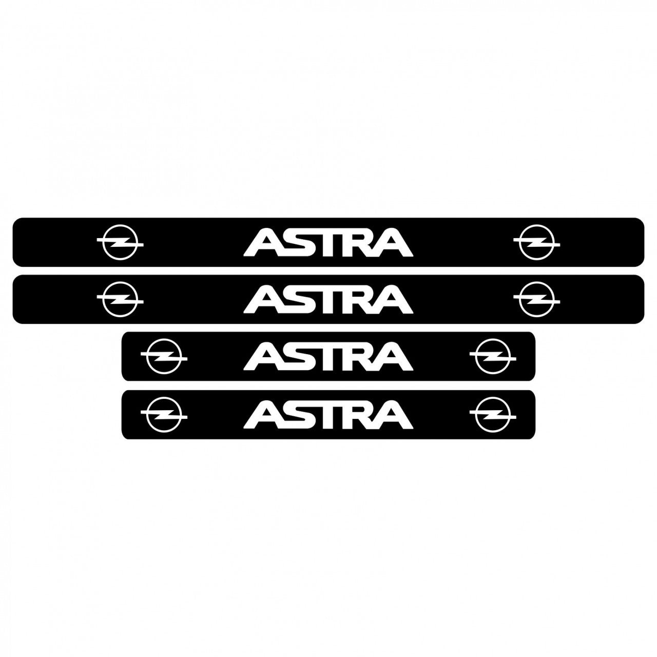 Set stickere praguri Opel Astra, sticker decorativ
