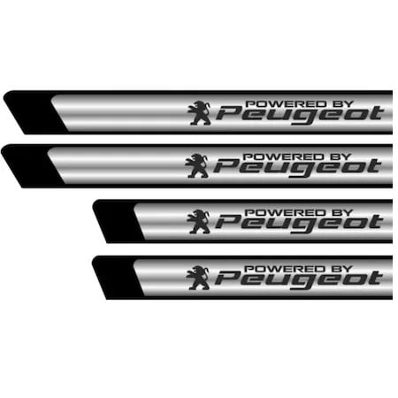 Set stickere protectie praguri pentru Peugeot v2, Creative Rey®