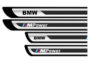 Set stickere protectii praguri gri pentru BMW M Power, Creative Rey®
