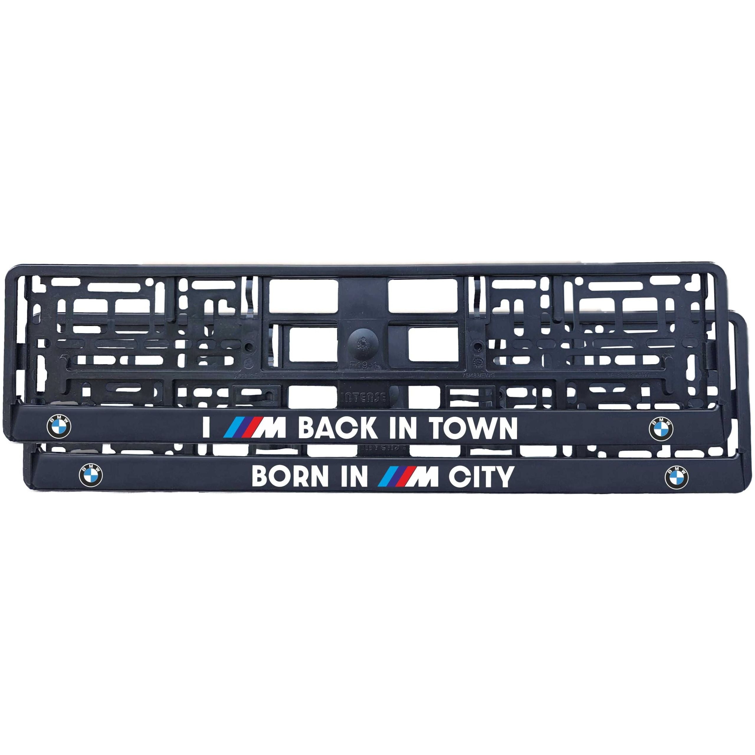 Set suport numar inmatriculare personalizat BMW M CITY