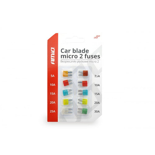 Siguranțe auto micro, 10 buc