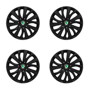 Set 4 capace roti potrivite jantelor de 16 inch compatibile SKODA, Model - 432 Black Edition
