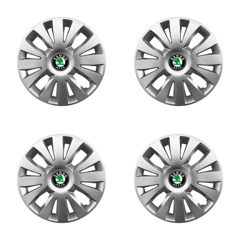 Set 4 capace roti potrivite jantelor de 15 inch compatibile gama SKODA model - 324