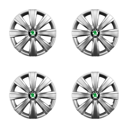 Set 4 capace roti 15 inchi (R15) compatibile SKODA Fabia, Octavia I, II, III, Roomster, Felicia, Rapid, Superb, Yeti Model-328