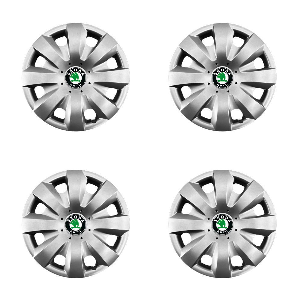 Set 4 capace roti potrivite jantelor de 15 inch compatibile gama Skoda, model - 321
