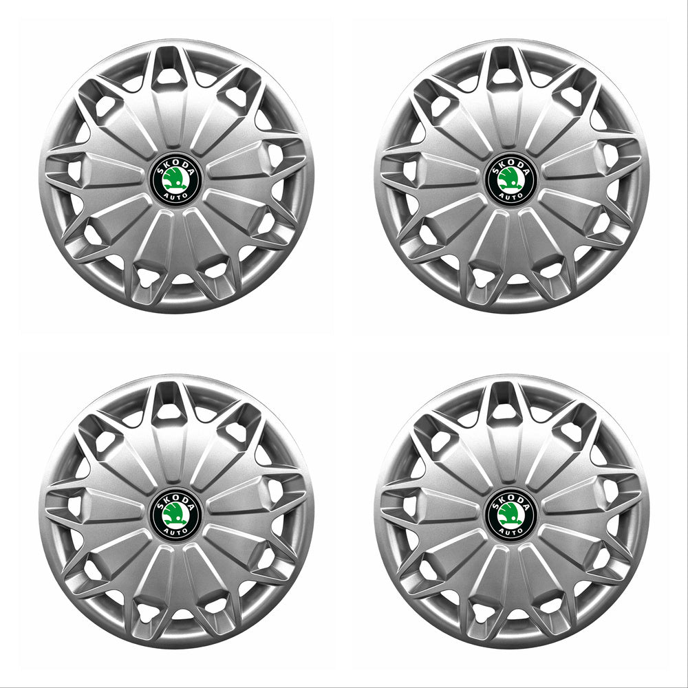 Set 4 capace roti potrivite jantelor de 16 inch compatibile gama Skoda model - 419