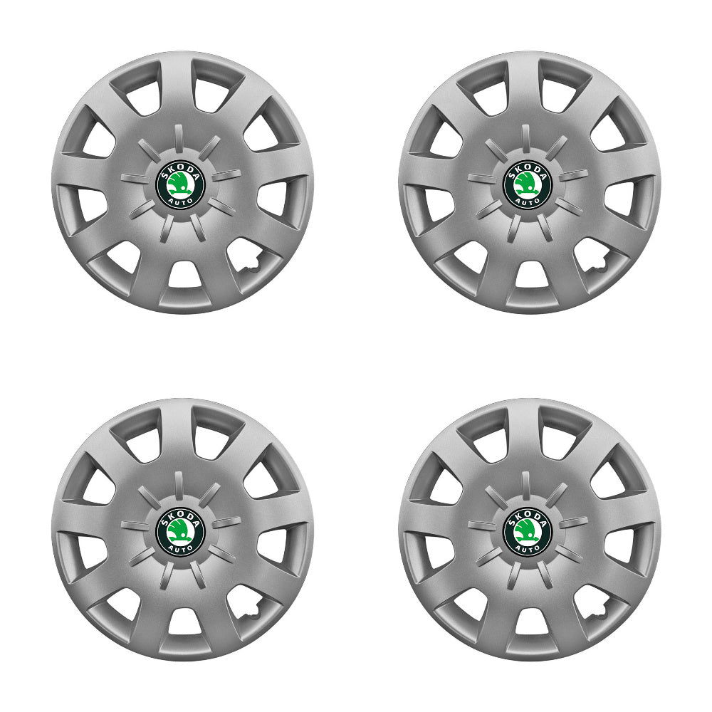 Set 4 capace roti potrivite jantelor de 15 inch compatibile gama SKODA model - 314