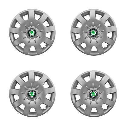Set 4 capace roti potrivite jantelor de 15 inch compatibile gama SKODA model - 314