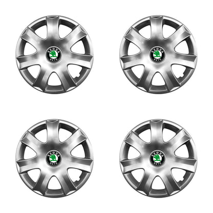 Set 4 capace roti potrivite jantelor de 14 inch compatibile gama SKODA model - 223