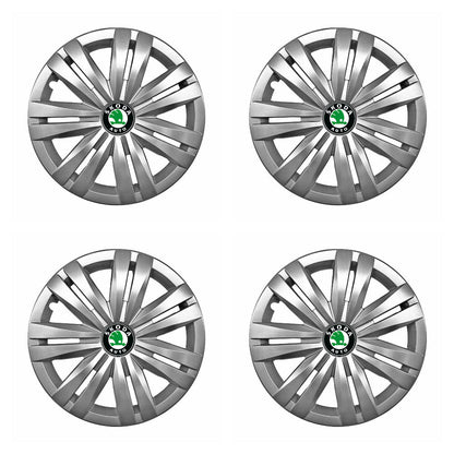Set 4 capace roti potrivite jantelor de 16 inch compatibile gama Skoda model - 427