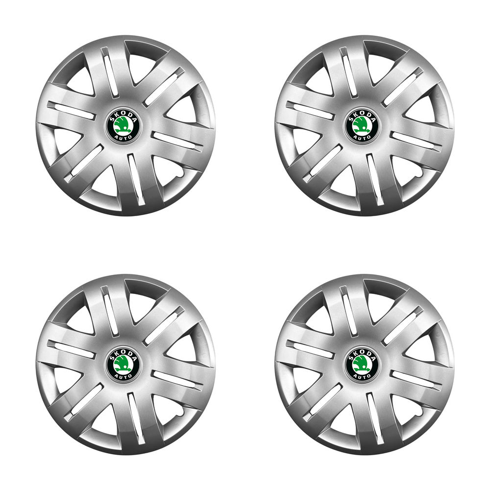 Set 4 capace roti potrivite jantelor de 16 inch compatibile gama SKODA model - 406