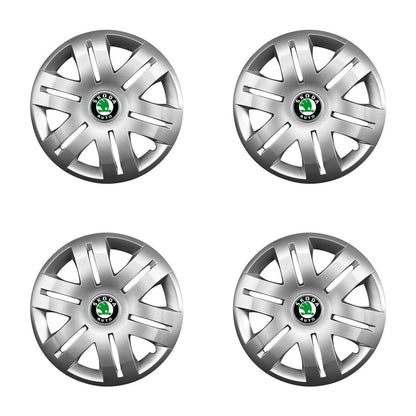 Set 4 capace roti potrivite jantelor de 16 inch compatibile gama SKODA model - 406