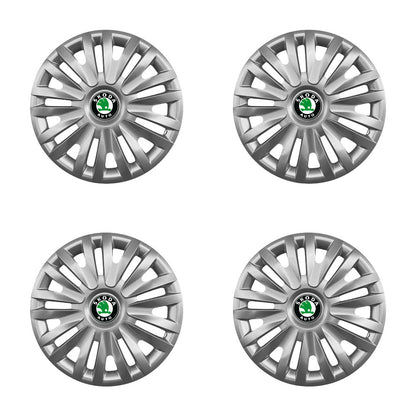 Set 4 capace roti 16 inchi (R16) compatibile SKODA Fabia, Octavia I, II, III, Roomster, Felicia, Rapid, Superb, Yeti Model-412