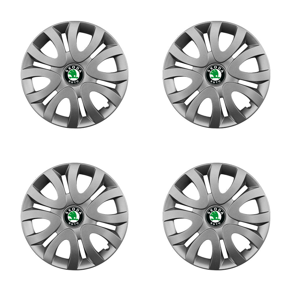 Set 4 capace roti potrivite jantelor de 15 inch compatibile gama SKODA model - 330